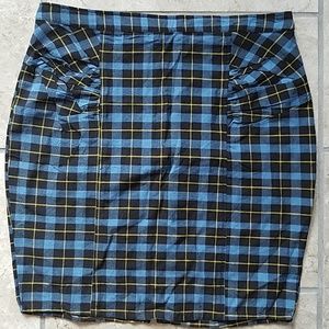 Mata Traders Modcloth Plaid Skirt